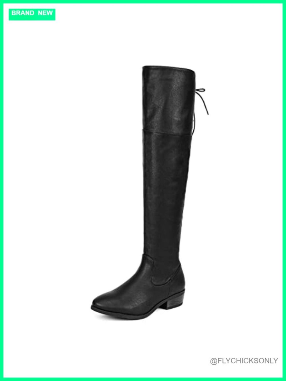 Women's Over the Knee Riding Boots Faux Suede Pull On Zip Adjustable Lace